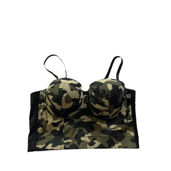 Giorgia Camo Bustier Green Size L NWT - Picture 2 of 10